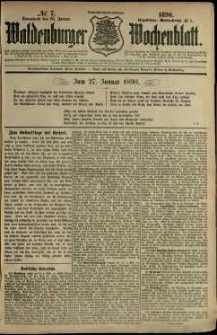 Waldenburger Wochenblatt, Jg. 36, 1890, nr 7