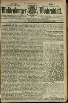 Waldenburger Wochenblatt, Jg. 36, 1890, nr 21
