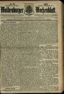 Waldenburger Wochenblatt, Jg. 36, 1890, nr 29
