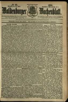 Waldenburger Wochenblatt, Jg. 36, 1890, nr 32