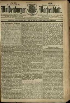 Waldenburger Wochenblatt, Jg. 36, 1890, nr 37
