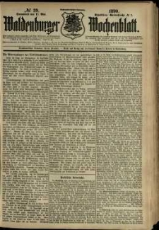 Waldenburger Wochenblatt, Jg. 36, 1890, nr 39