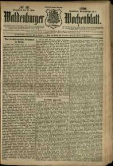 Waldenburger Wochenblatt, Jg. 36, 1890, nr 49