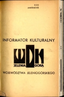 Informator Kulturalny Województwa Jeleniogórskiego, 1977, nr 7