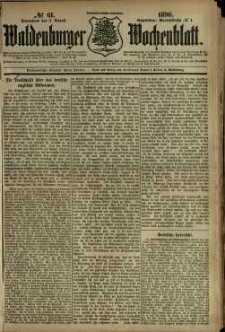 Waldenburger Wochenblatt, Jg. 36, 1890, nr 61
