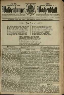 Waldenburger Wochenblatt, Jg. 36, 1890, nr 69