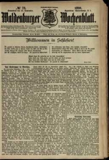 Waldenburger Wochenblatt, Jg. 36, 1890, nr 73