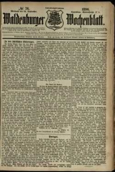 Waldenburger Wochenblatt, Jg. 36, 1890, nr 76