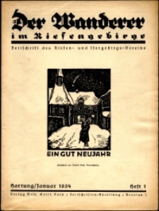 Der Wanderer im Riesengebirge, 1934, nr 1
