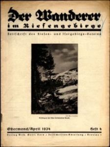 Der Wanderer im Riesengebirge, 1934, nr 4