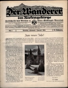 Der Wanderer im Riesengebirge, 1935, nr 1