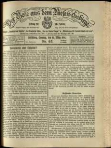 Der Bote aus dem Riesen-Gebirge : Zeitung für alle Stände, R. 102, 1914, nr 63