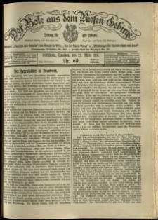 Der Bote aus dem Riesen-Gebirge : Zeitung für alle Stände, R. 102, 1914, nr 69