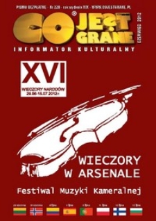 Co Jest Grane : informator kulturalny, 2012, nr 220 czerwiec