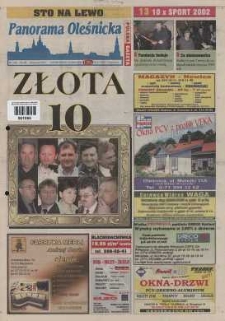 Panorama Oleśnicka: tygodnik Ziemi Oleśnickiej, 2003, nr 1 (769)