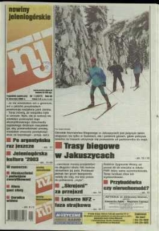 Nowiny Jeleniogórskie : tygodnik społeczny, R. 47, 2004, nr 1 (2377)