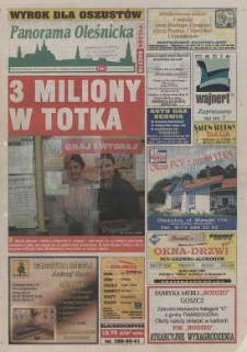 Panorama Oleśnicka: tygodnik Ziemi Oleśnickiej, 2003, nr 31/32 (799/800)