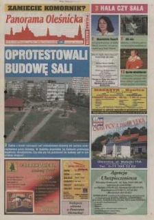 Panorama Oleśnicka: tygodnik Ziemi Oleśnickiej, 2003, nr 34 (802)