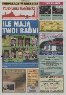 Panorama Oleśnicka: tygodnik Ziemi Oleśnickiej, 2003, nr 38 (806)
