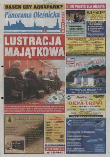 Panorama Oleśnicka: tygodnik Ziemi Oleśnickiej, 2003, nr 39 (807)
