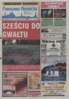 Panorama Oleśnicka: tygodnik Ziemi Oleśnickiej, 2003, nr 59 (827)