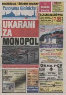 Panorama Oleśnicka: tygodnik Ziemi Oleśnickiej, 2003, nr 89 (857)