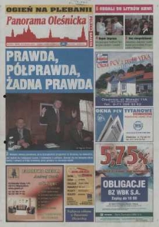 Panorama Oleśnicka: tygodnik Ziemi Oleśnickiej, 2003, nr 93 (861)