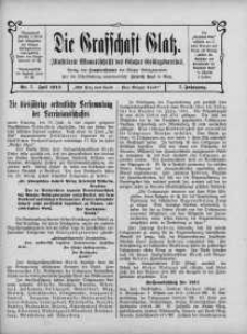 Die Grafschaft Glatz : Illustrierte Monatschrift des Glatzer Gebirgsvereins, Jr. 7, 1912, nr 7