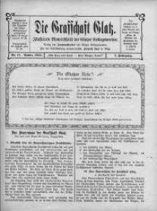 Die Grafschaft Glatz : Illustrierte Monatschrift des Glatzer Gebirgsvereins, Jr. 7, 1912, nr 11