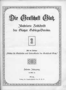 Die Grafschaft Glatz : Illustrierte Monatschrift des Glatzer Gebirgsvereins, Jr. 10, 1915, nr 1