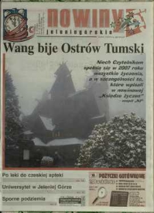 Nowiny Jeleniogórskie : tygodnik społeczny, R.49, 2006, nr 52 (2482)