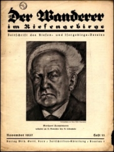 Der Wanderer im Riesengebirge, 1937, nr 11