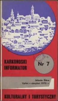 Karkonoski Informator Kulturalny i Turystyczny, 1975, nr 7 (101)
