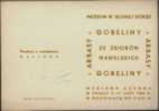 Arrasy, gobeliny ze zbiorów wawelskich - zaproszenie [Dokument życia społecznego]