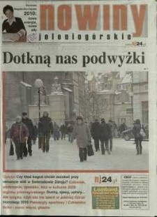 Nowiny Jeleniogórskie : tygodnik społeczny, R. 52, 2010, nr 1 (2637)