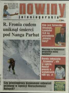 Nowiny Jeleniogórskie : tygodnik społeczny, R. 52, 2010, nr 29 (2664!)