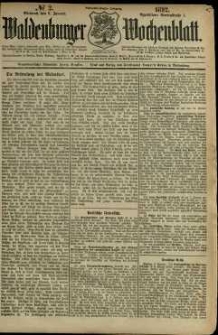 Waldenburger Wochenblatt, Jg. 38, 1892, nr 2