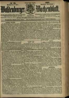 Waldenburger Wochenblatt, Jg. 38, 1892, nr 28