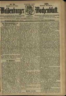 Waldenburger Wochenblatt, Jg. 38, 1892, nr 34