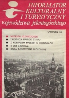Informator Kulturalny i Turystyczny Województwa Jeleniogórskiego, 1980, nr 9