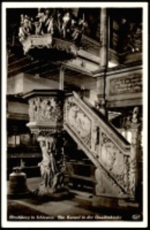 Hirschberg in Schlesien. Die Kanzel in der Gnadenkirche [Dokument ikonograficzny]