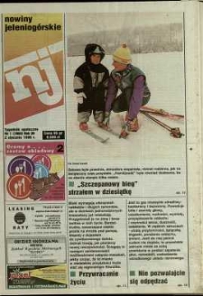 Nowiny Jeleniogórskie : tygodnik społeczny, R. 38, 1996, nr 1 (1960)