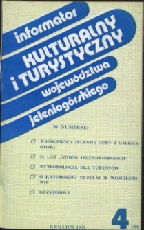 Informator Kulturalny i Turystyczny Województwa Jeleniogórskiego, 1983, nr 4