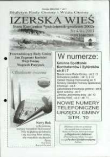 Izerska Wieś : Biuletyn Rady Gminy i Wójta Gminy, 2003, nr 4