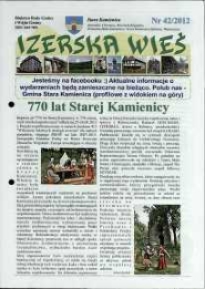 Izerska Wieś : Biuletyn Rady Gminy i Wójta Gminy, 2012, nr 42