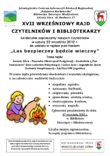XVII Wrześniowy Rajd Czytelników i Bibliotekarzy - informator