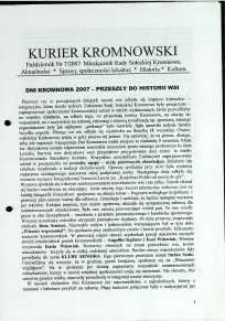 Kurier Kromnowski. Miesięcznik Rady Sołeckiej Kromnowa, 2007, nr 7