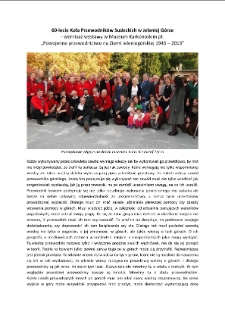 60-lecie Koła Przewodników Sudeckich w Jeleniej Górze - wernisaż wystawy w Muzeum Karkonoskim pt. „Powojenne przewodnictwo na Ziemi Jeleniogórskiej 1945 – 2013” [Dokument elektroniczny]