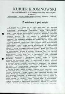 Kurier Kromnowski. Miesięcznik Rady Sołeckiej Wsi Kromnów, 2008, nr 8 (17)