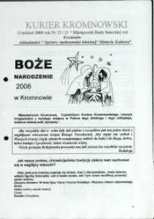 Kurier Kromnowski. Miesięcznik Rady Sołeckiej Wsi Kromnów, 2008, nr 12 (21)